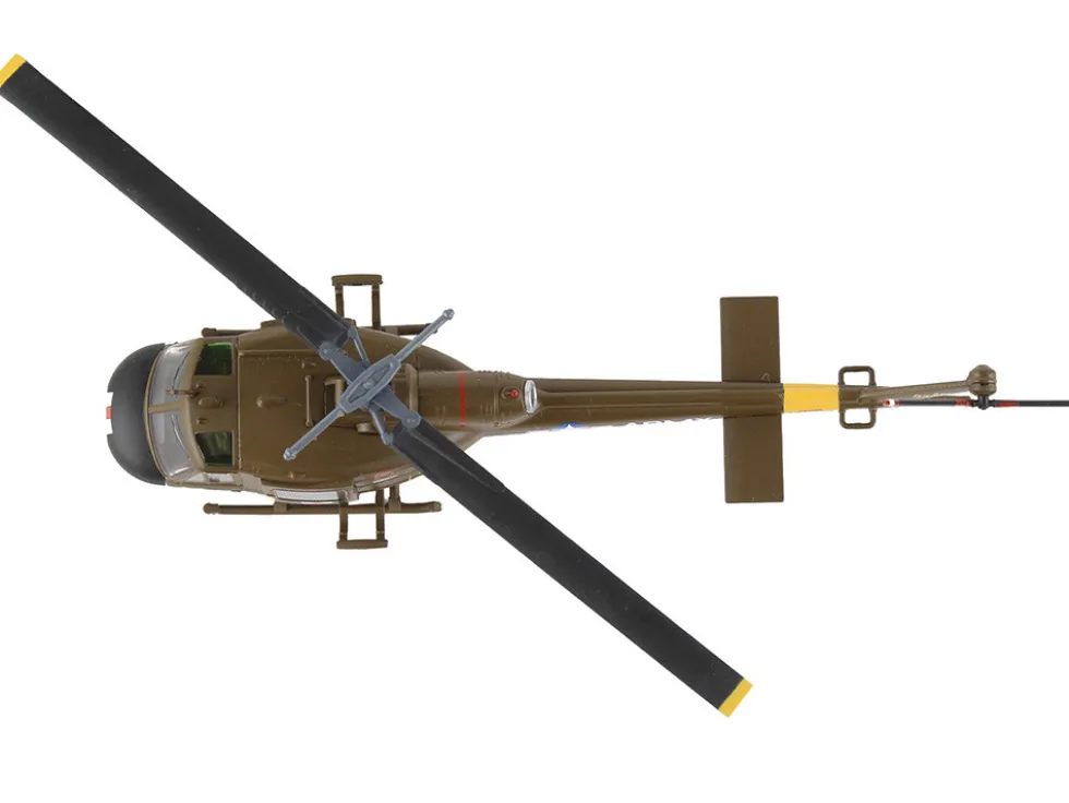 Bell UH 1 Iroquois Huey Helicopter MEDEVAC United States Army 1/87 (HO) Diecast Model Postage Stamp PS5601-2