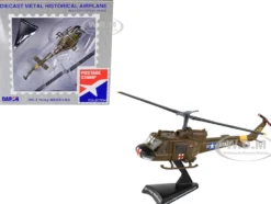 Bell UH 1 Iroquois Huey Helicopter MEDEVAC United States Army 1/87 (HO) Diecast Model Postage Stamp PS5601-2