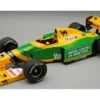 Benetton B192 #20 Martin Brundle 3rd Place Formula One F1 "British GP" (1992) "Mythos Series" with Display Case Limited Edition to 40 pieces Worldwide 1/18 Model Car by Tecnomodel