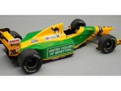 Benetton B192 #20 Martin Brundle 3rd Place Formula One F1 "British GP" (1992) "Mythos Series" with Display Case Limited Edition to 40 pieces Worldwide 1/18 Model Car by Tecnomodel