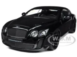 Bentley Continental Supersports Black 1/18 Diecast Car Model Welly 18038
