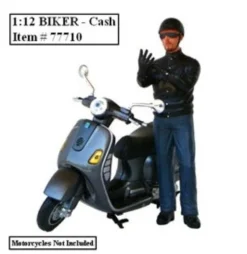 Biker Cash Figure For 1:12 Models American Diorama 77710