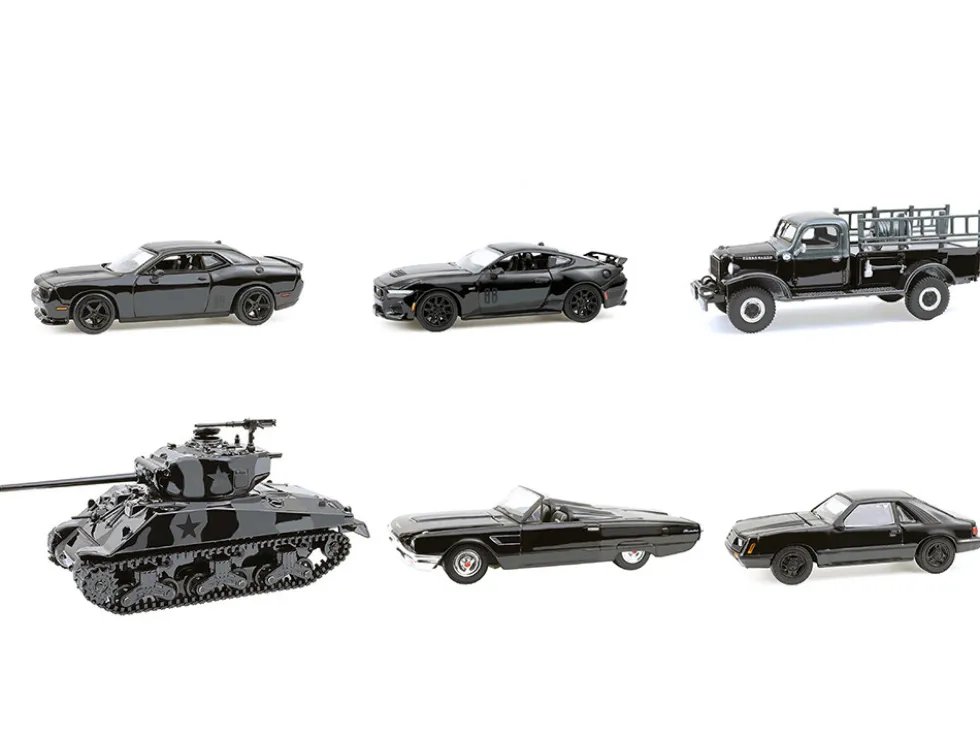 Black Bandit 6 piece Set Series 30 1/64 Diecast Model Cars by Greenlight