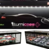 Black Collectible Display Show Case Illumicase+ LED Lights and Mirror Base Back 1/64 1/43 1/32 1/24 1/18 Scale Models Illumibox MJ7710