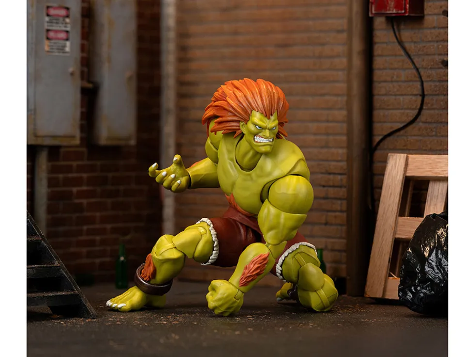 Blanka 7.5" Moveable Figure with Accessories and Alternate Head and Hands "Ultra Street Fighter II: The Final Challengers" (2017) Video Game Model by Jada