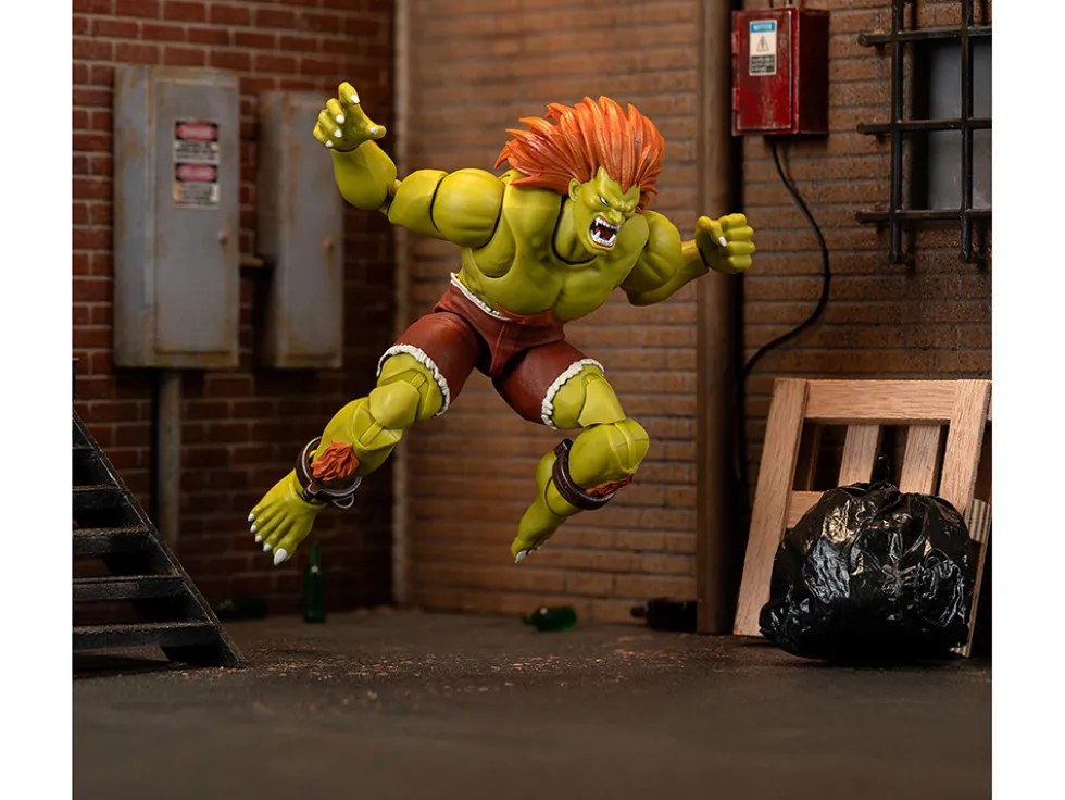 Blanka 7.5" Moveable Figure with Accessories and Alternate Head and Hands "Ultra Street Fighter II: The Final Challengers" (2017) Video Game Model by Jada