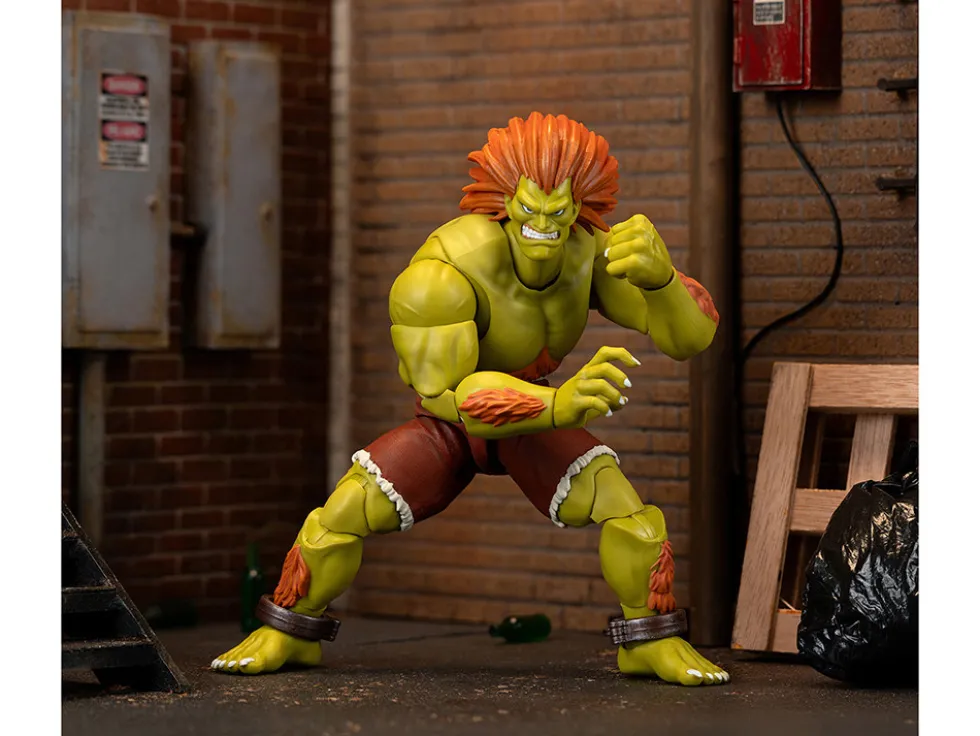 Blanka 7.5" Moveable Figure with Accessories and Alternate Head and Hands "Ultra Street Fighter II: The Final Challengers" (2017) Video Game Model by Jada