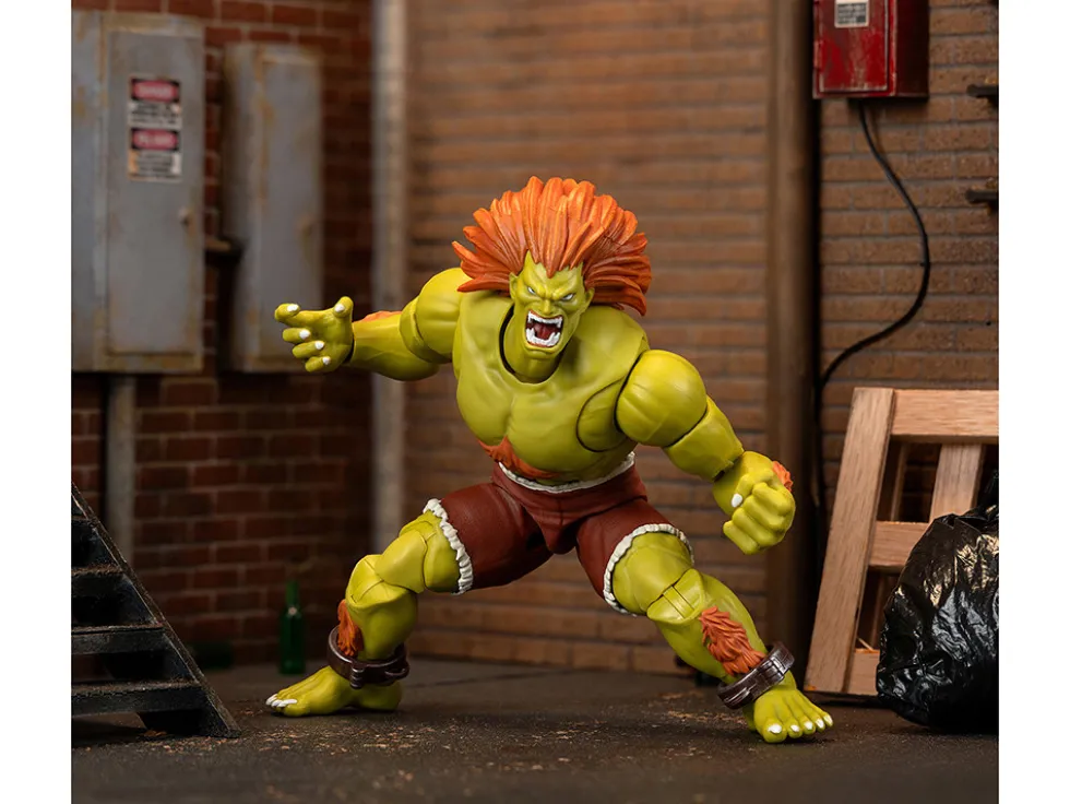 Blanka 7.5" Moveable Figure with Accessories and Alternate Head and Hands "Ultra Street Fighter II: The Final Challengers" (2017) Video Game Model by Jada