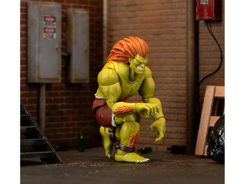 Blanka 7.5" Moveable Figure with Accessories and Alternate Head and Hands "Ultra Street Fighter II: The Final Challengers" (2017) Video Game Model by Jada
