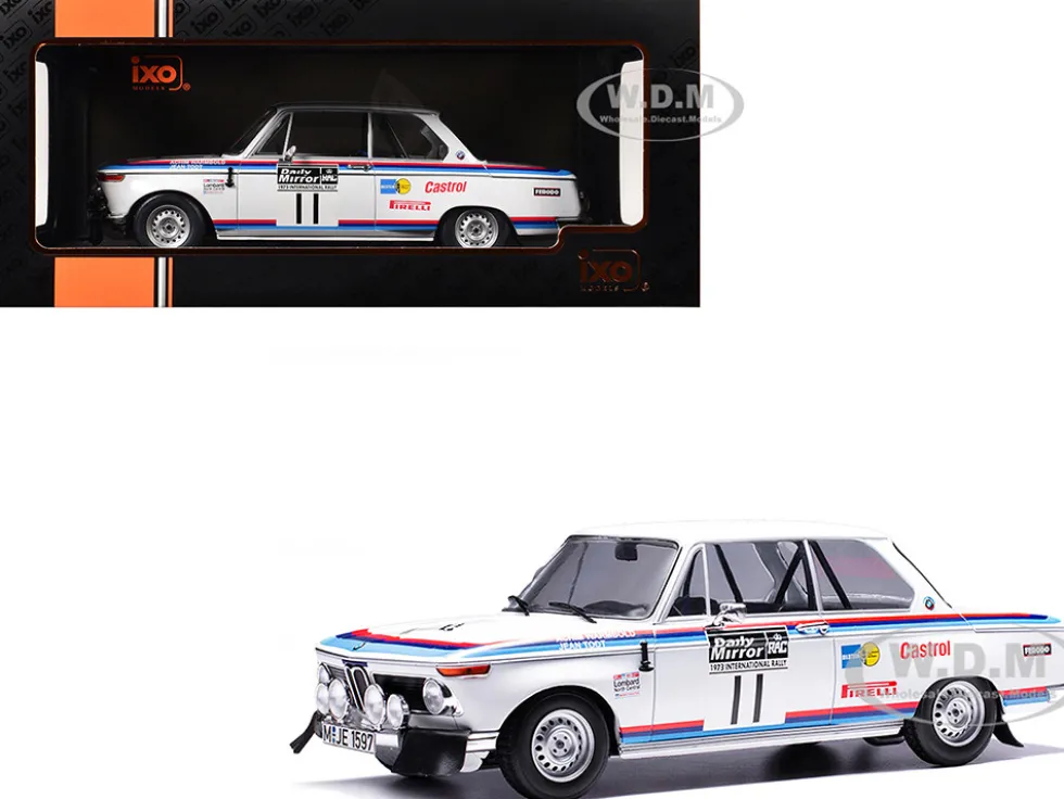 BMW 2002 #11 Achim Warmbold - Jean Todt "RAC Rally" (1973) 1/18 Diecast Model Car by IXO Models