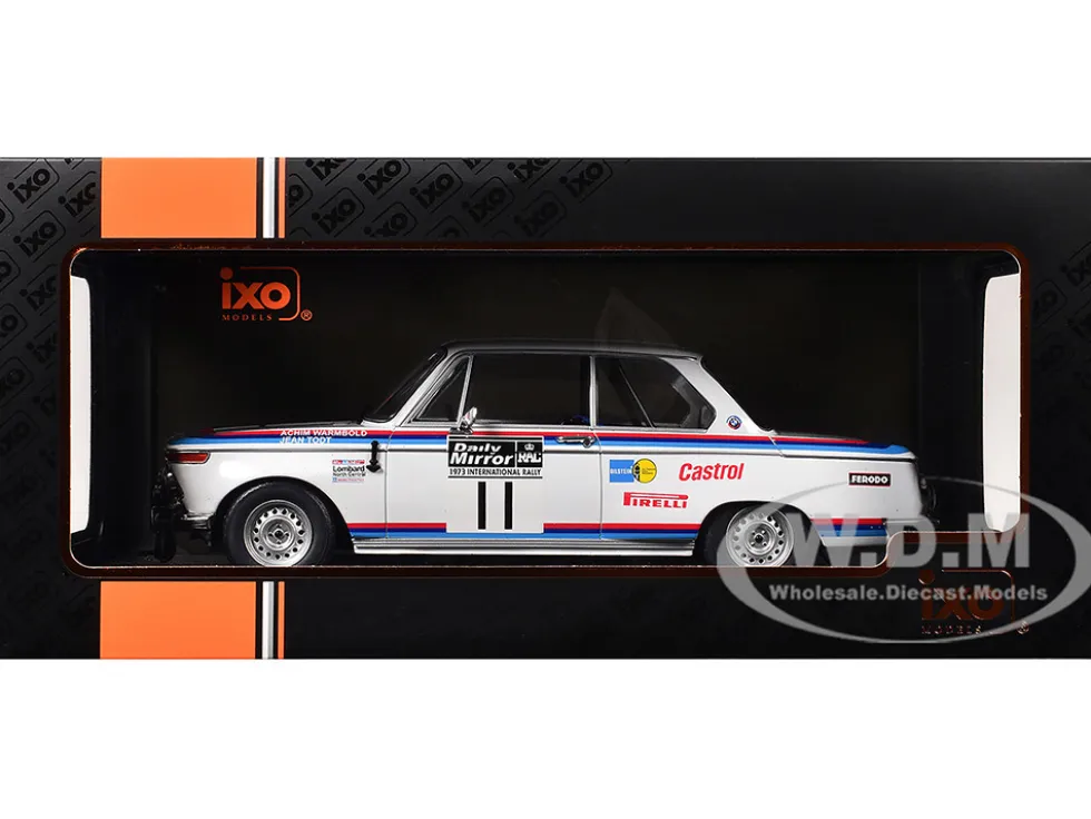 BMW 2002 #11 Achim Warmbold - Jean Todt "RAC Rally" (1973) 1/18 Diecast Model Car by IXO Models