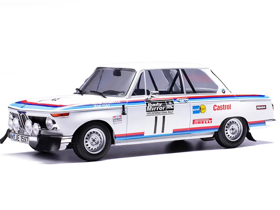 BMW 2002 #11 Achim Warmbold - Jean Todt "RAC Rally" (1973) 1/18 Diecast Model Car by IXO Models
