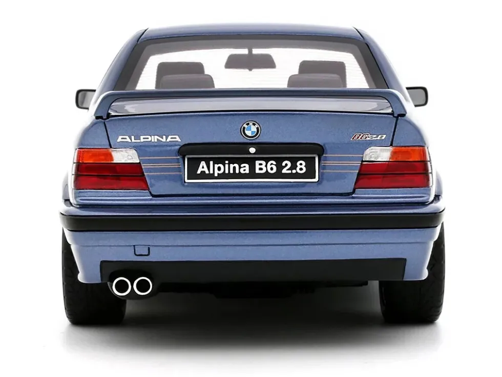 1992 BMW Alpina B6 2.8 Alpina Blue Metallic Limited Edition to 2500 pieces Worldwide 1/18 Model Car by Otto Mobile