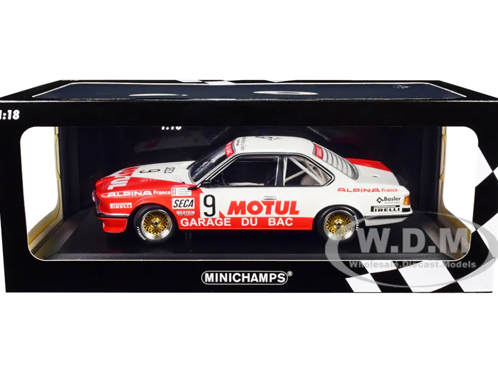 BMW 635 CSi #9 Hollinger Giroix Krucker Motul Garage du Bac 24H of Spa 1984 Limited Edition 300 pieces Worldwide 1/18 Diecast Model Car Minichamps 155842509