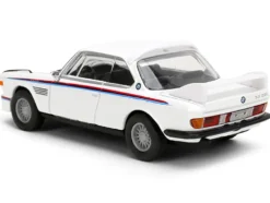1975 BMW 3.0 CSL White with Red and Blue Stripes "Collection" Series 1/64 Diecast Model Car by Majorette