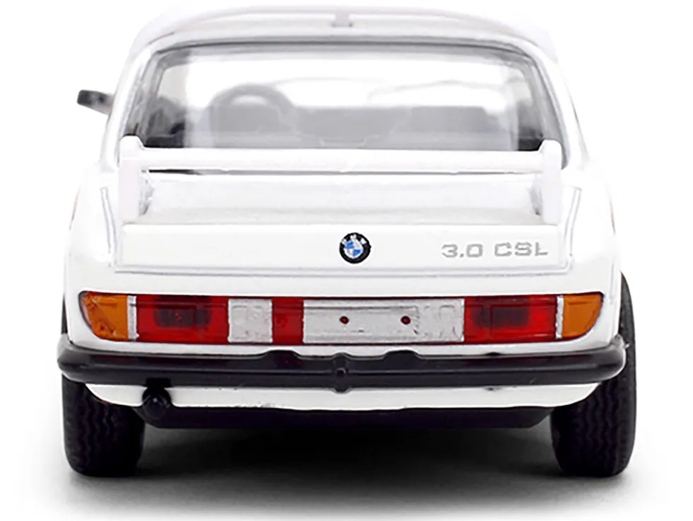 1975 BMW 3.0 CSL White with Red and Blue Stripes "Collection" Series 1/64 Diecast Model Car by Majorette