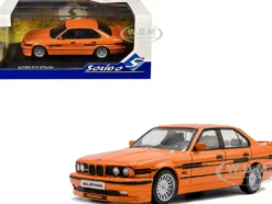 1994 BMW E34 Alpina B10 BiTurbo Orange Metallic with Black Stripes 1/43 Diecast Model Car by Solido