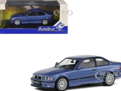 1999 BMW E36 M3 Coupe Estoril Blue Metallic 1/43 Diecast Model Car by Solido