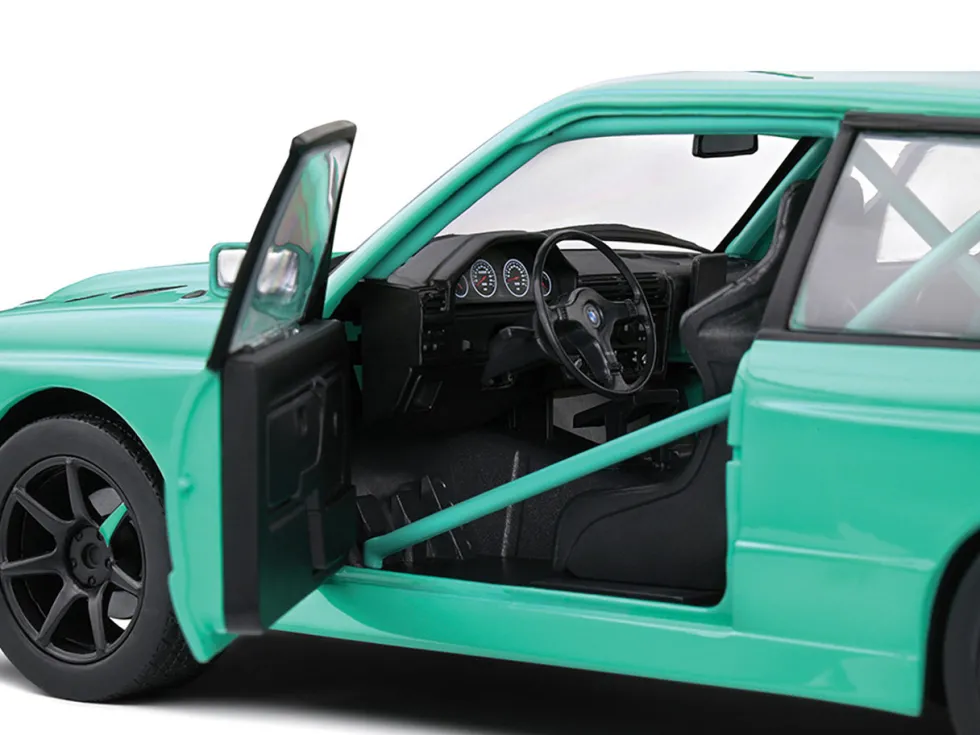 1990 BMW E30 M3 Custom "Drift Missile" Blue 1/18 Diecast Model Car by Solido