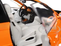 2000 BMW E46 M3 "Solido Works" Orange Metallic with Matt Black Hood and Carbon Top 1/18 Diecast Model Car by Solido