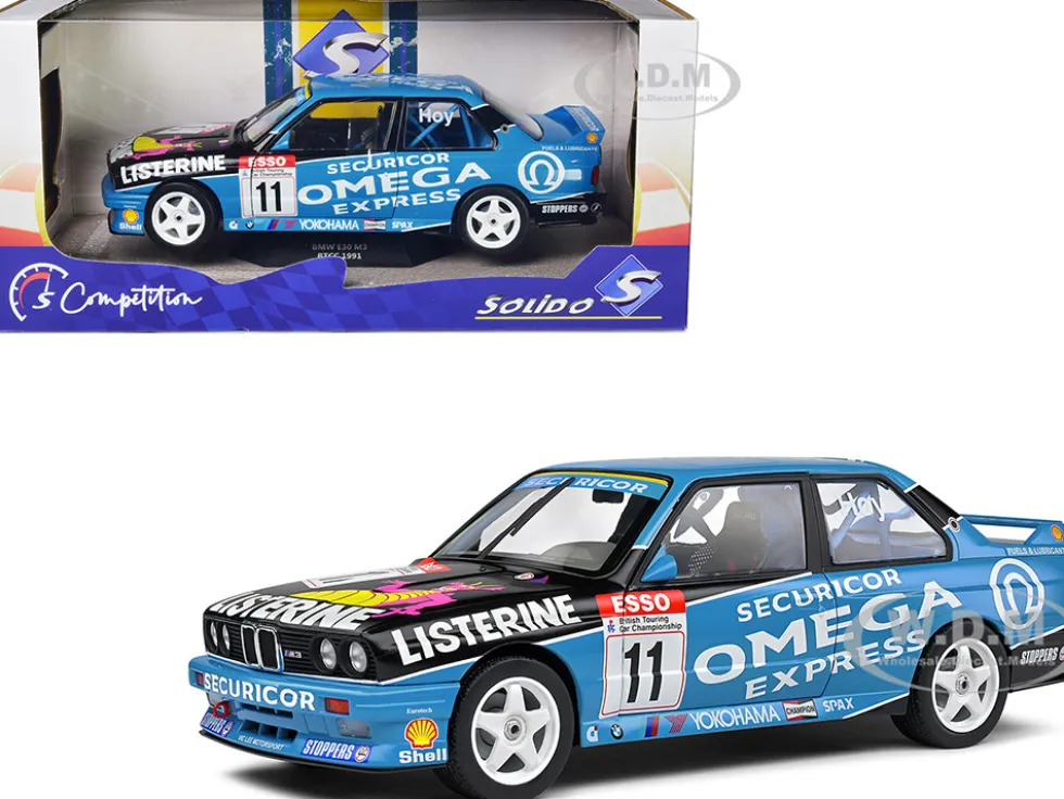 BMW E30 M3 #11 Will Hoy Winner BTCC British Touring Car Championship 1991 Competition Series 1/18 Diecast Model Car Solido S1801522
