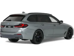 2023 BMW 530E XDrive M Silver Metallic 1/18 Model Car by GT Spirit