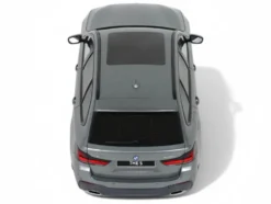 2023 BMW 530E XDrive M Silver Metallic 1/18 Model Car by GT Spirit