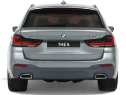 2023 BMW 530E XDrive M Silver Metallic 1/18 Model Car by GT Spirit