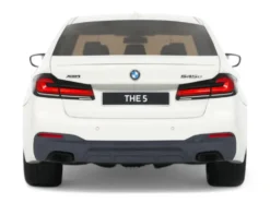 2023 BMW 545e xDrive M Sport Alpine White 1/18 Model Car by GT Spirit