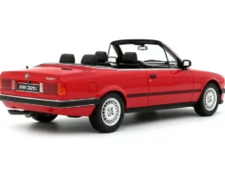 1986 BMW 325i Convertible Bright Red Limited Edition to 2000 pieces Worldwide 1/18 Model Car by Otto Mobile