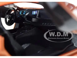 2018 BMW i8 Coupe Metallic Orange Black Top 1/24 Diecast Model Car Motormax 79359