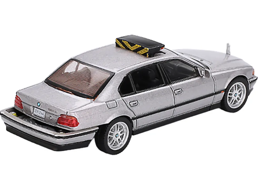 BMW 750IL Gray Metallic 007 James Bond "Tomorrow Never Dies" (1997) Movie Limited Edition 1/64 Diecast Model Car by Mini GT