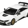 BMW i8 Liberty Walk White Gold Wheels 1/64 Diecast Model Car Paragon Models PA-55152