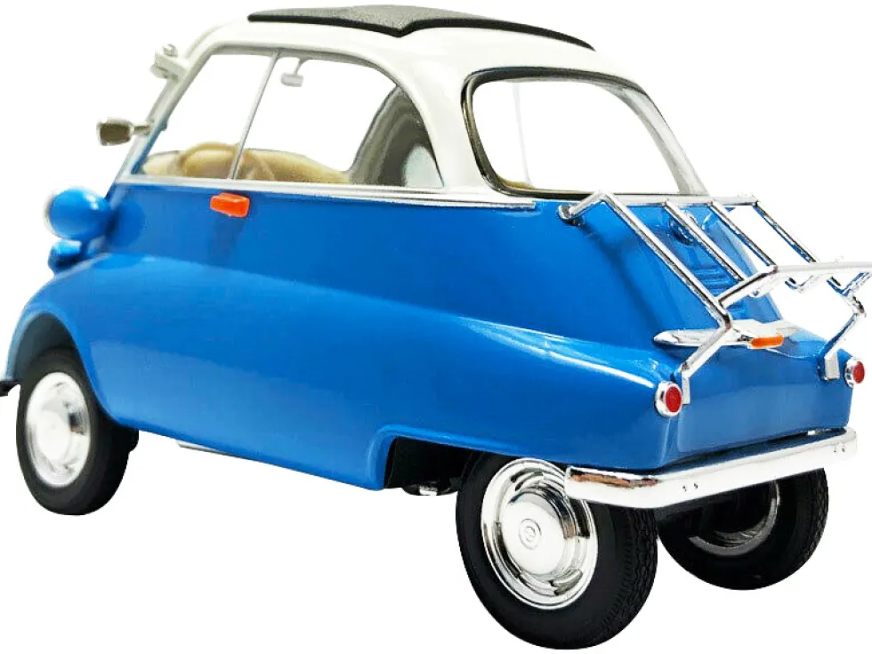 BMW Isetta Blue White NEX Models 1/18 Diecast Model Car Welly 24096