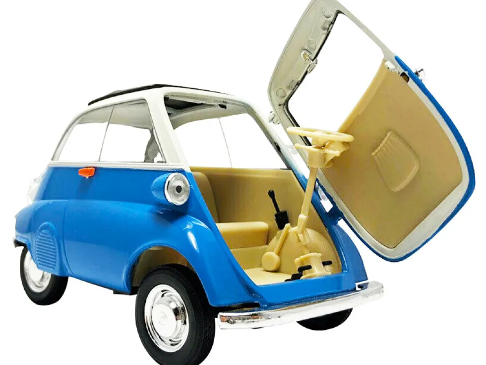 BMW Isetta Blue White NEX Models 1/18 Diecast Model Car Welly 24096