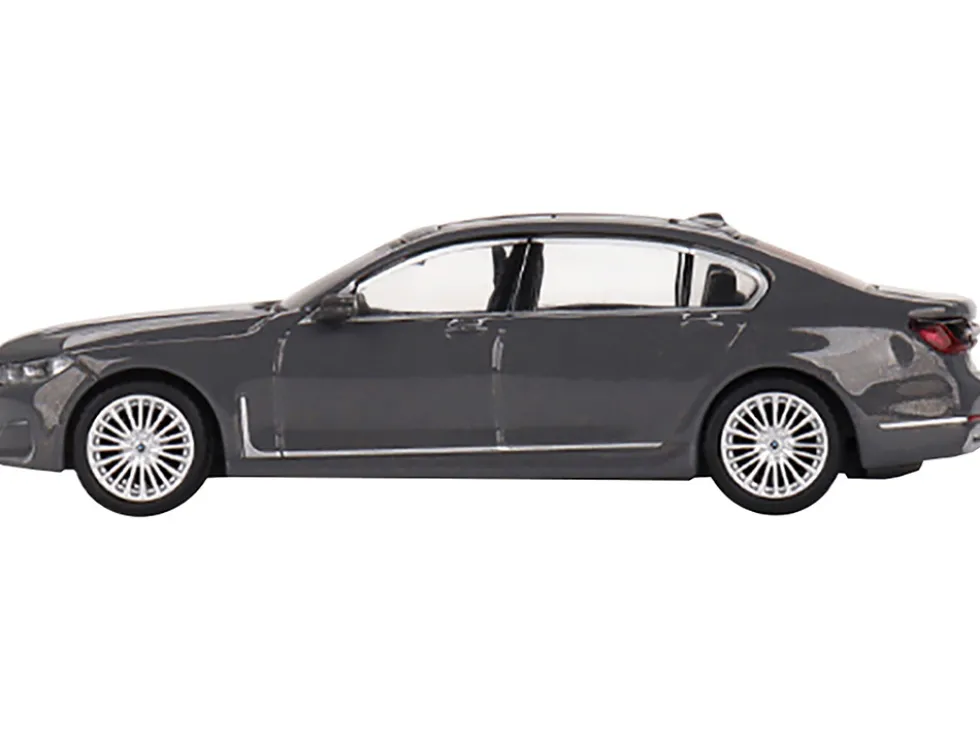 BMW 750Li xDrive Bernina Gray Amber Effect with Sunroof Limited Edition to 2400 pieces Worldwide 1/64 Diecast Model Car True Scale Miniatures MGT00515