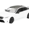 BMW M5 Alpine White with Carbon Top Limited Edition 1/64 Diecast Model Car by Mini GT