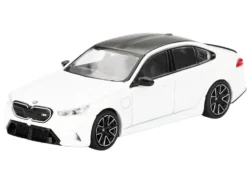 BMW M5 Alpine White with Carbon Top Limited Edition 1/64 Diecast Model Car by Mini GT