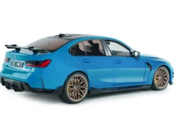 2024 BMW M3 Competition Daytona Beach Blue with Carbon Top 1/18 Diecast Model Car by Solido