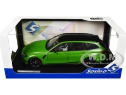 2024 BMW M3 Competition M xDrive Touring Green Metallic with Black Top 1/18 Diecast Model Car by Solido