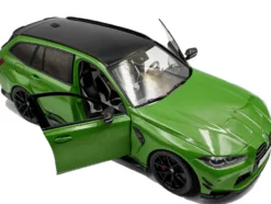 2024 BMW M3 Competition M xDrive Touring Green Metallic with Black Top 1/18 Diecast Model Car by Solido