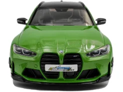 2024 BMW M3 Competition M xDrive Touring Green Metallic with Black Top 1/18 Diecast Model Car by Solido