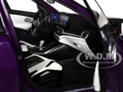2024 BMW M3 Competition M xDrive Touring Twilight Purple Pearl Metallic with Black Top 1/18 Diecast Model Car by Solido