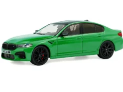 2022 BMW M5 Competition Signal Green with Black Top 1/43 Diecast Model Car by Solido