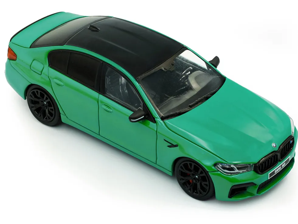 2022 BMW M5 Competition Signal Green with Black Top 1/43 Diecast Model Car by Solido
