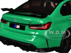 2024 BMW M3 Competition Signal Green with Carbon Top 1/18 Diecast Model Car by Solido
