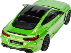 BMW M8 Coupe Java Green Metallic Black Top 1/64 Diecast Model Car Paragon Models PA-55216