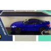 BMW M8 Coupe Marina Bay Blue Metallic Black Top 1/64 Diecast Model Car Paragon Models PA-55212