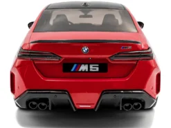 2025 BMW M5 Fire Red with Black Top 1/18 Diecast Model Car by Solido