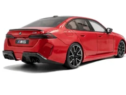 2025 BMW M5 Fire Red with Black Top 1/18 Diecast Model Car by Solido